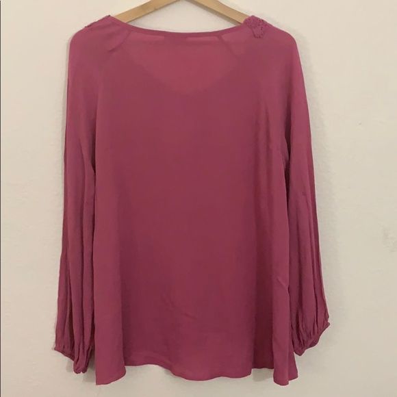 Wrangler dust rose turned blouse-L - Picture 8 of 8